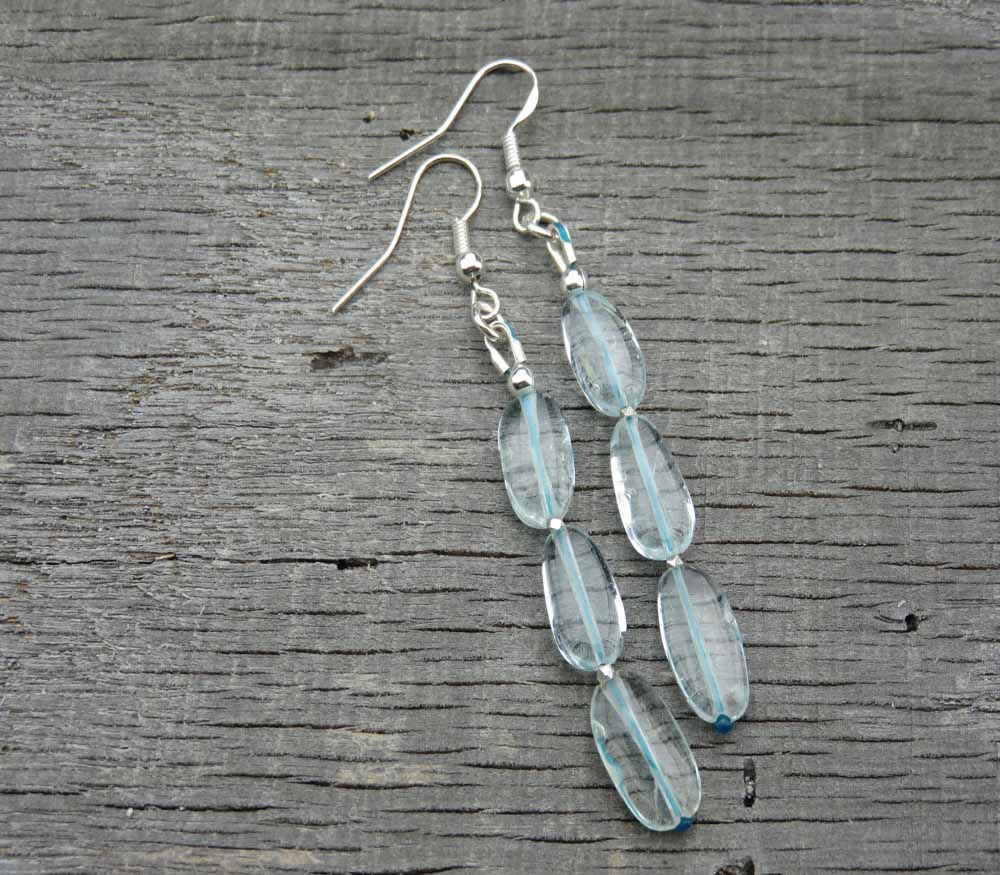 Aquamarine Earrings - Blue